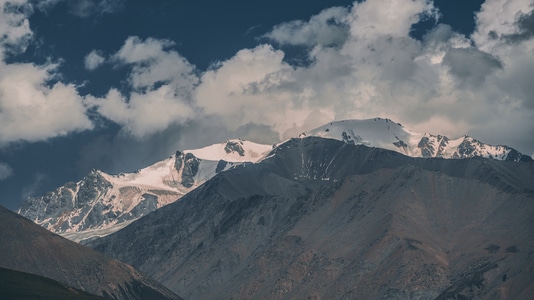 祁连山-雪峰-色调-青海-风景 图片素材