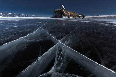 风光-俄罗斯-冰面-风景-冰块 图片素材