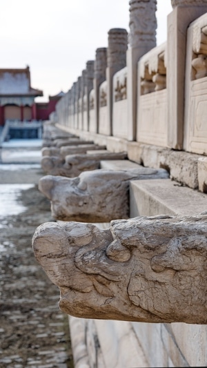 故宫-紫禁城-围栏-栏杆-石栏杆 图片素材
