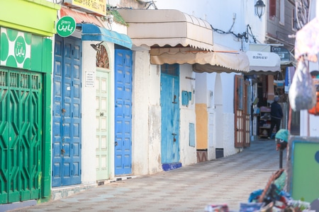 旅行-摩洛哥-旅拍-艾西拉-街道 图片素材