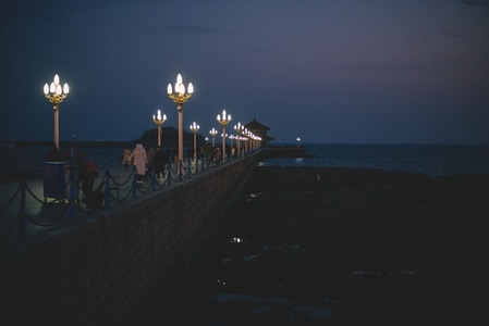 青岛-night-日落-夜色-50mm 图片素材