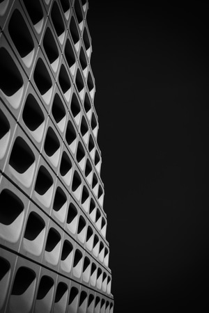 a73-洛杉矶-地平线-黑白-城市 图片素材