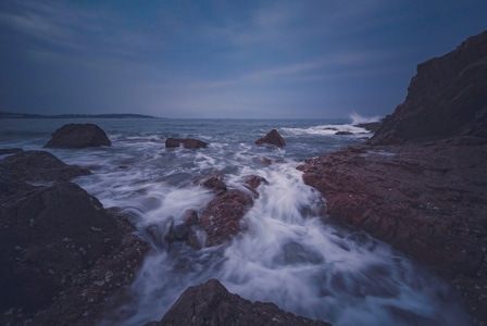 自然-礁石-海浪-岩石-波浪 图片素材