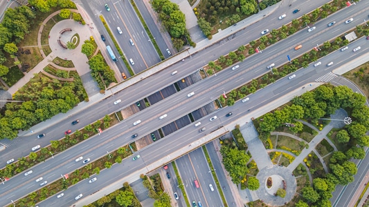 公路-立交桥-汽车-交通运输-建筑 图片素材