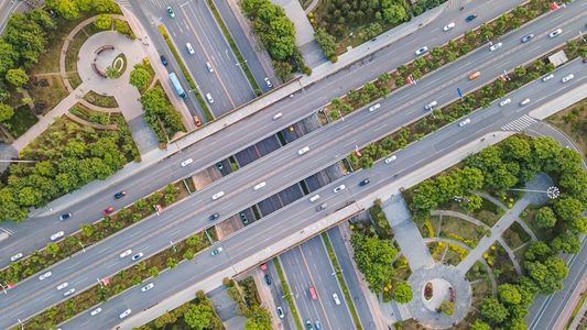 公路-立交桥-汽车-交通运输-建筑 图片素材