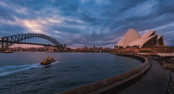 城市-交通运输-码头-海港大桥-悉尼 图片素材