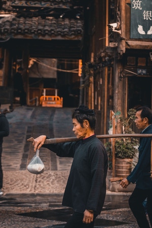 侗寨-黔东南-街拍-纪实-老妪 图片素材