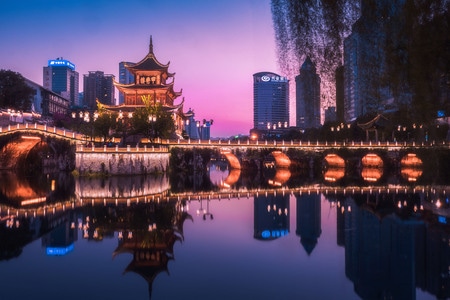 贵阳-甲秀楼-甲秀楼-桥-桥梁 图片素材