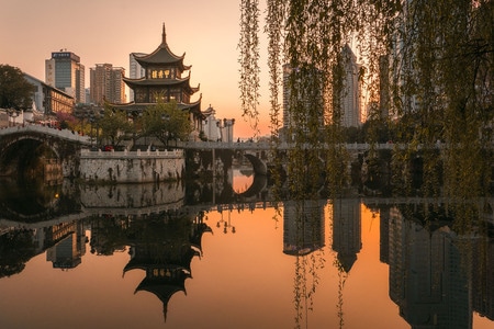 贵阳-甲秀楼-建筑-甲秀楼-古建筑 图片素材