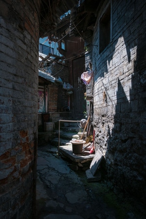 小巷-城中村-贫穷-道路-小路 图片素材