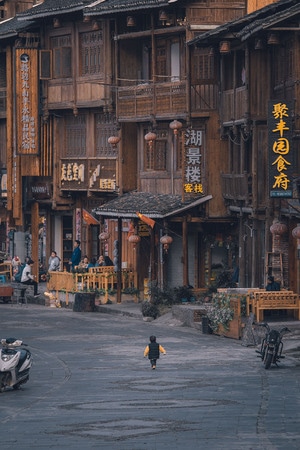 街拍-纪实-侗寨-儿童-侗寨 图片素材