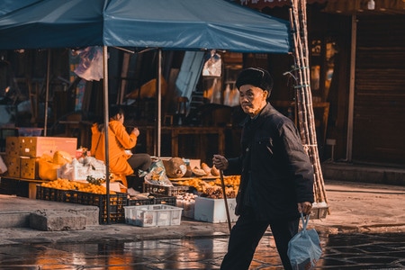 纪实-街拍-黔东南-侗寨-街道 图片素材