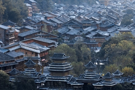 黔东南-侗寨-旅行-古建筑-房屋 图片素材