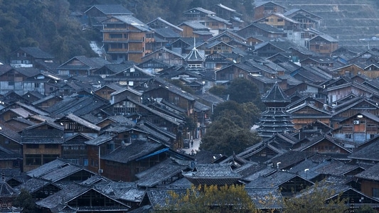 旅行-黔东南-侗寨-古建筑-房屋 图片素材