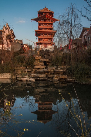 宗教-寺庙-黔南-古建筑-古镇 图片素材