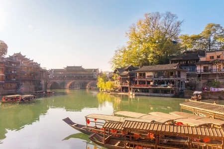 凤凰-沱江-风光-风景-古镇 图片素材