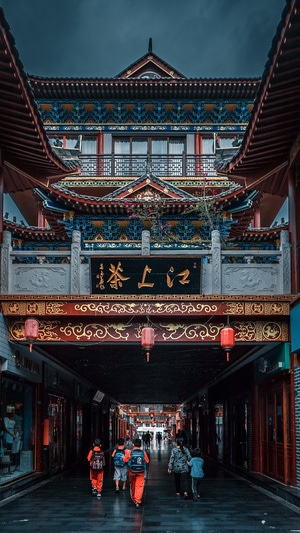 街拍-城市-铜仁-上学-建筑 图片素材