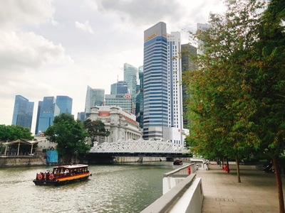 新加坡-鱼尾狮-滨海花园-旅游-旅行 图片素材