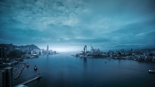 香港-夜景-城市-风景-色彩 图片素材