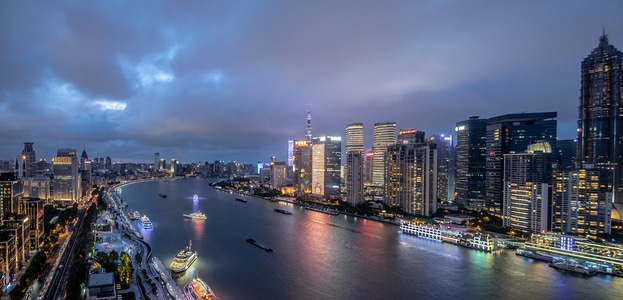 城市-夜晚-延时-长曝光-色彩 图片素材