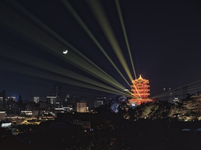 武汉市-哈苏-长爆-星芒-古建 图片素材