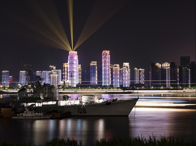 武汉市-风景-风光-长爆-慢门 图片素材
