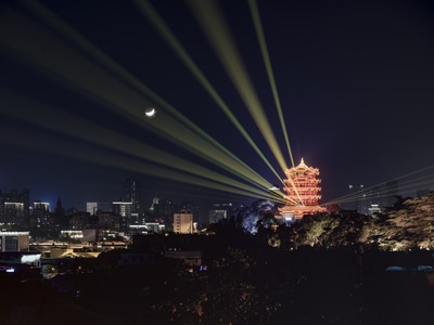 武汉市-建筑-风光-城市风景-夜景 图片素材