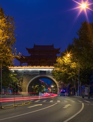 武汉市-名胜-风景-风光-慢门 图片素材