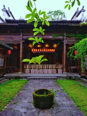 慢门-建筑-古镇-古建筑-名胜 图片素材
