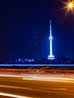 武汉市-夜色-夜景-城市风景-风光 图片素材