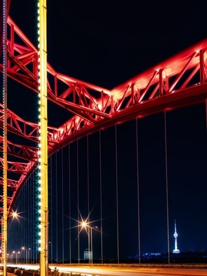 武汉市-建筑-风光-城市风景-夜景 图片素材