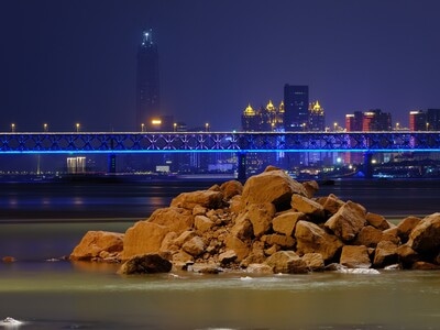 武汉市-风光-城市-武汉-慢门 图片素材