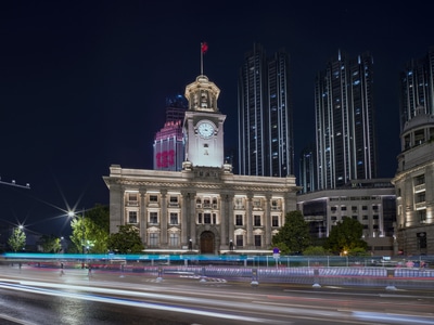 武汉市-长爆-名胜-慢门-星芒 图片素材