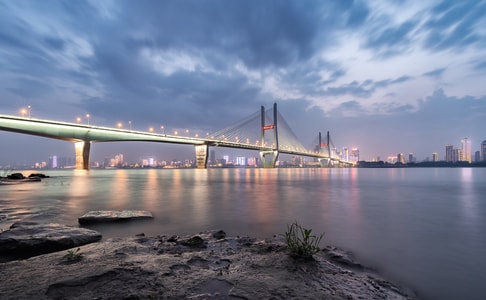 晚霞-夜景-城市-风光-色彩 图片素材