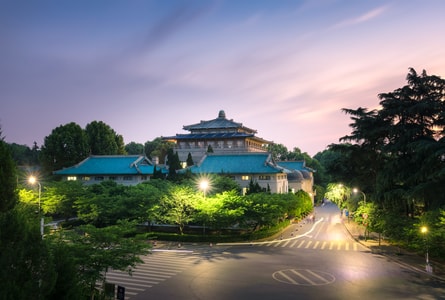武汉大学-风光-色彩-旅行-大学 图片素材