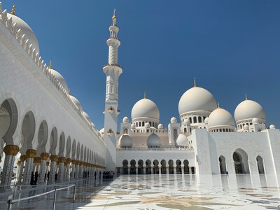 阿联酋-迪拜-清真寺-谢赫扎伊徳清真寺-清真寺 图片素材