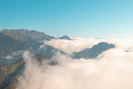 西岭雪山-云海-日出-风景-风光 图片素材