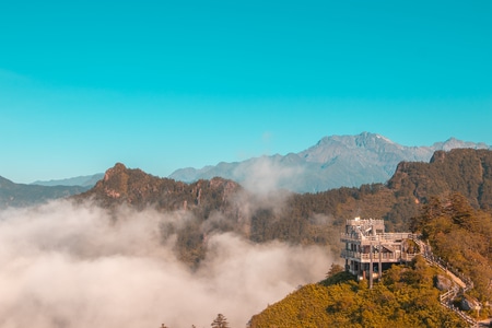 西岭雪山-云海-风景-风光-自然 图片素材