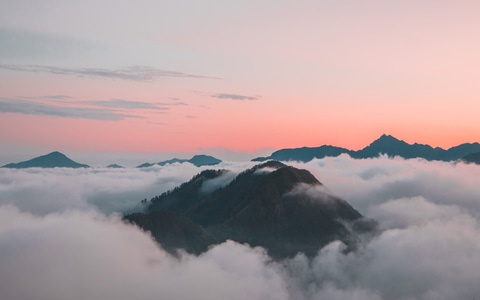 西岭雪山-云海-风景-风光-自然 图片素材