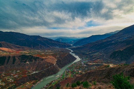 旅游-风光-阿坝-山谷-风景 图片素材