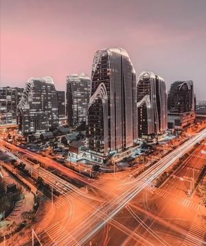 建筑-城市-城市-城市风光-道路 图片素材