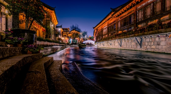 夜色-风光-风景-夜景-丽江 图片素材