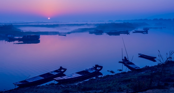 尼康-风光-日出-蓝调-风景 图片素材