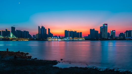 风光-光影-城市风光-城市天际线-夜景 图片素材