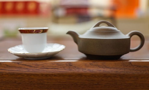 休闲-茶馆-品茶-茶艺-退休 图片素材