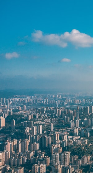 街拍-城市-大厦-天空-海滨 图片素材