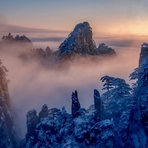 风光-彩色-风景-山峰-黄山 图片素材