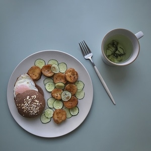 手机调色-食物-iphone7p-宅家美食-小而美 图片素材
