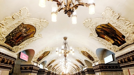 摄影-旅行-莫斯科地铁站-地铁站-建筑 图片素材