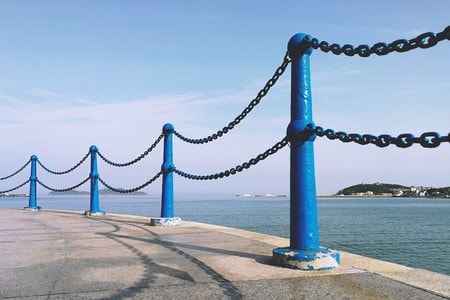海边-青岛-动物-吊桥-码头 图片素材